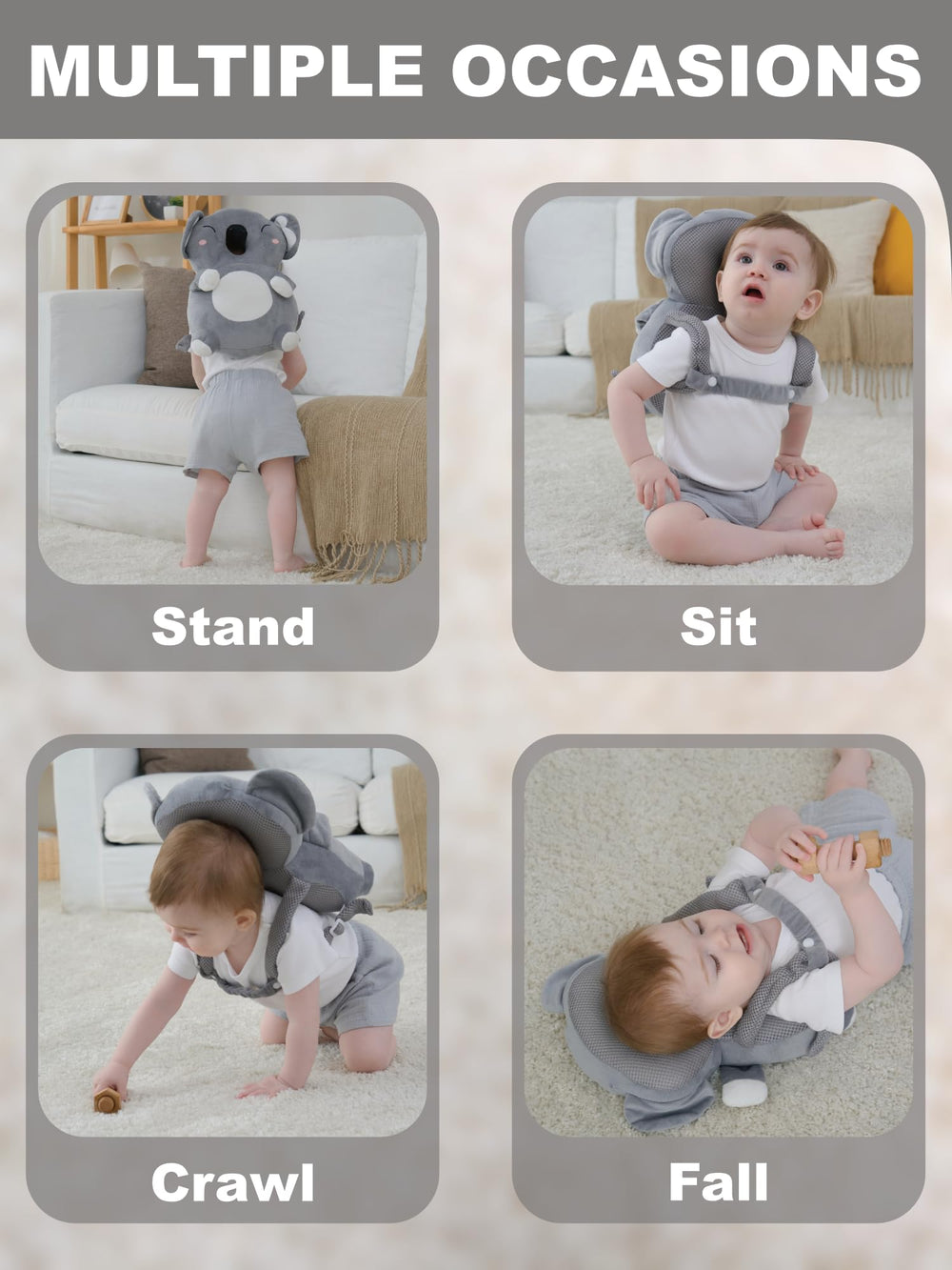 Anfrandce Koala backpack lightweight at 0.4 lb for easy movement
