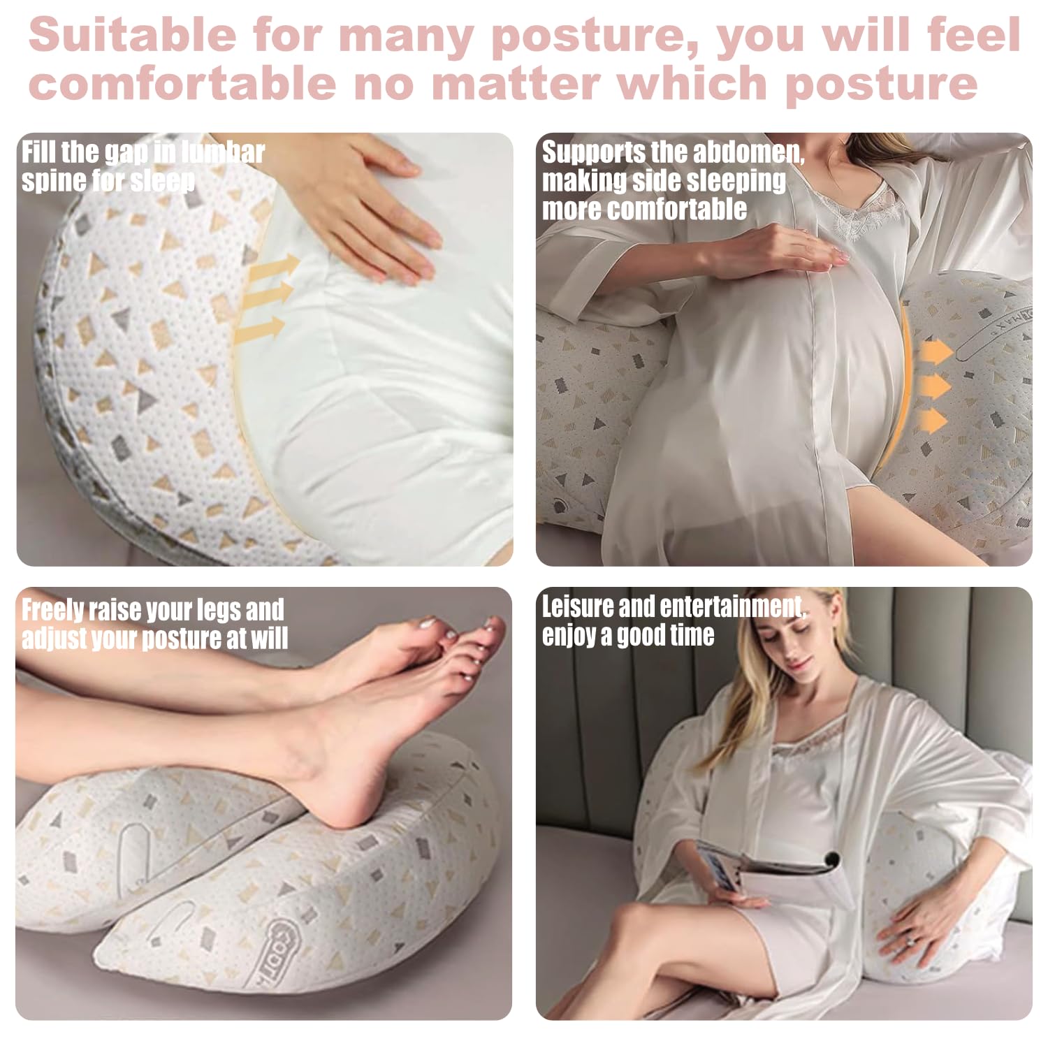 Anfrandce pillow filled with spiral hollow cotton provides resilient comfort.