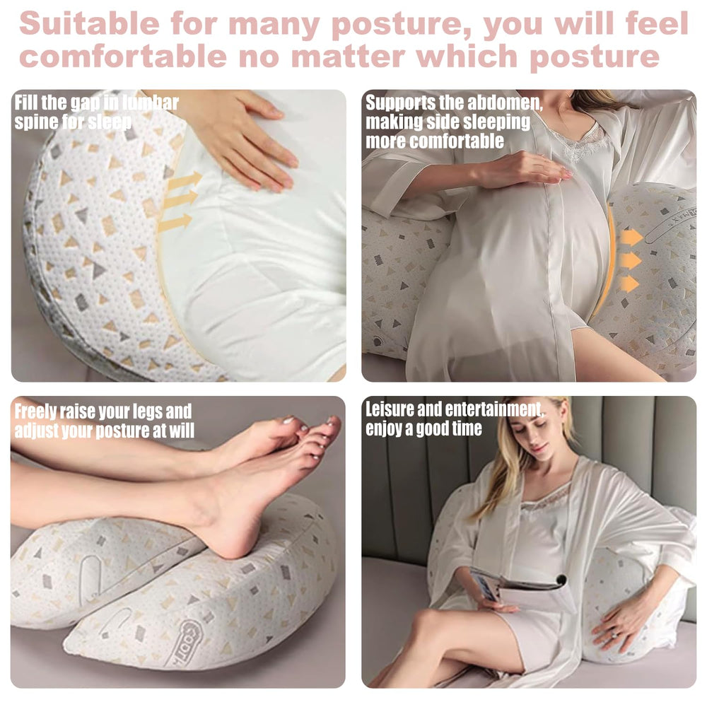 Anfrandce pillow filled with spiral hollow cotton provides resilient comfort.