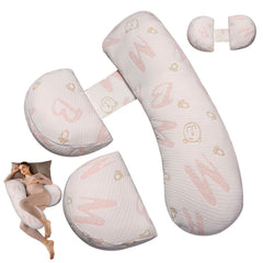 Anfrandce pregnancy pillow full-body support for aligned sleep and comfort.