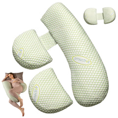 Anfrandce pregnancy pillow full-length provides full-body sleep support.