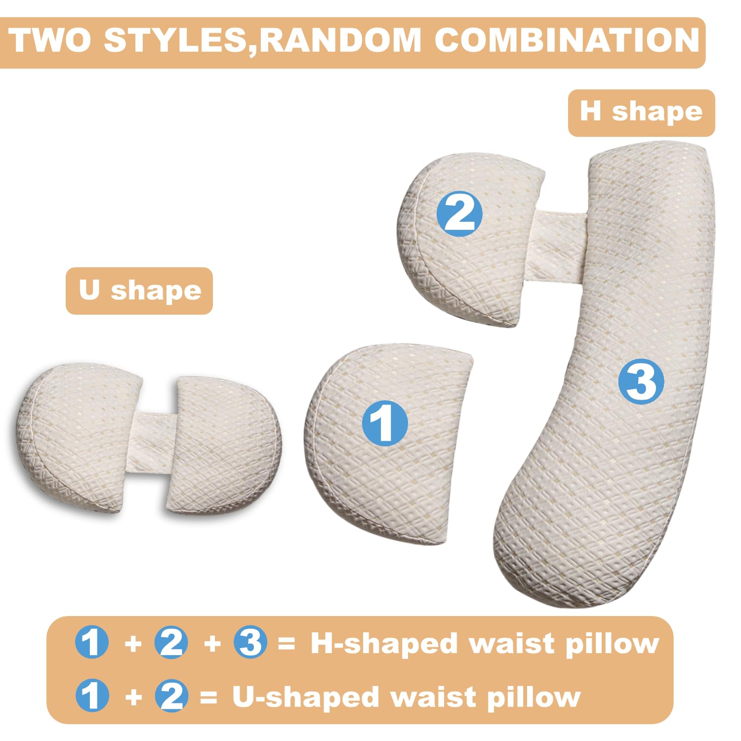 Anfrandce pregnancy pillow machine-washable cover demonstrates easy cleaning