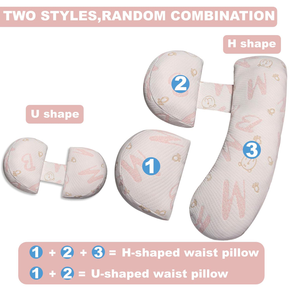 Anfrandce pregnancy pillow with removable cover simplifies hygiene and care.