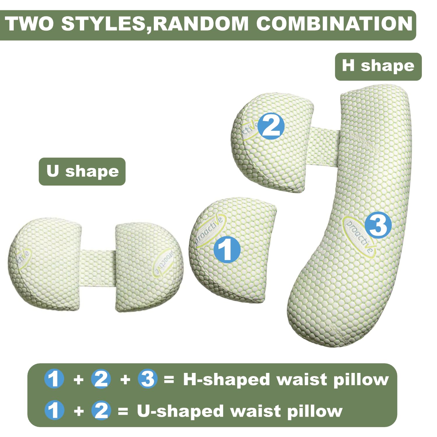 Anfrandce pregnancy pillow spiral-hollow-cotton fill maintains consistent cushioning.