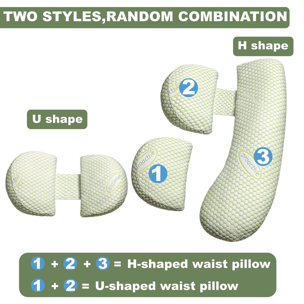 Anfrandce pregnancy pillow spiral-hollow-cotton fill maintains consistent cushioning.