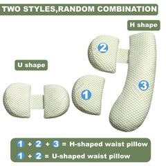 Anfrandce pregnancy pillow spiral-hollow-cotton fill maintains consistent cushioning.