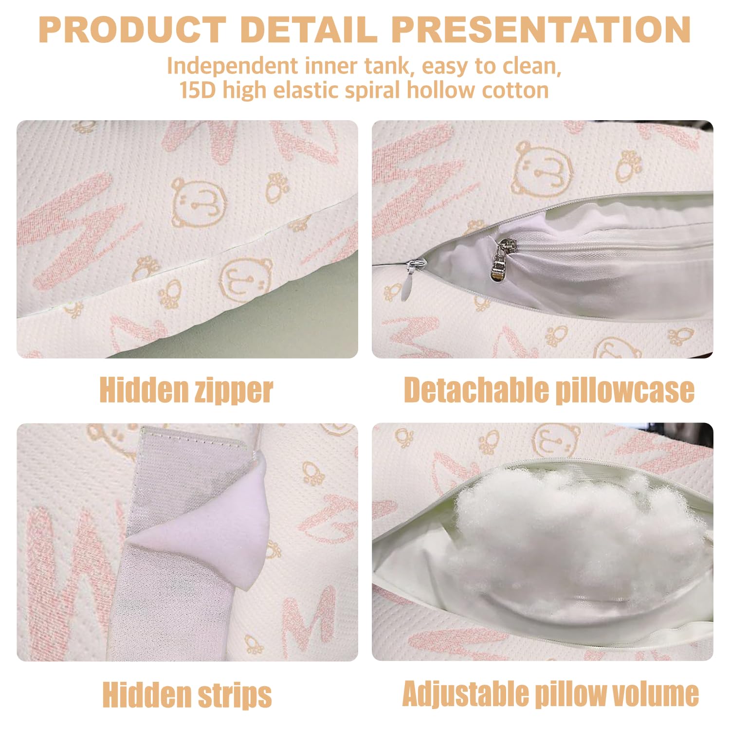 Anfrandce pillow provides extra hip and knee support for side sleepers