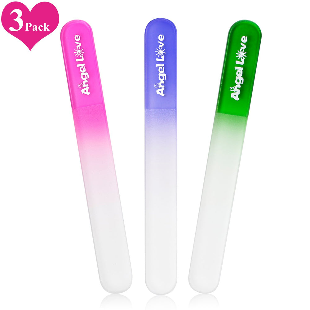 Angel Love rust-free glass files stay pristine between uses.