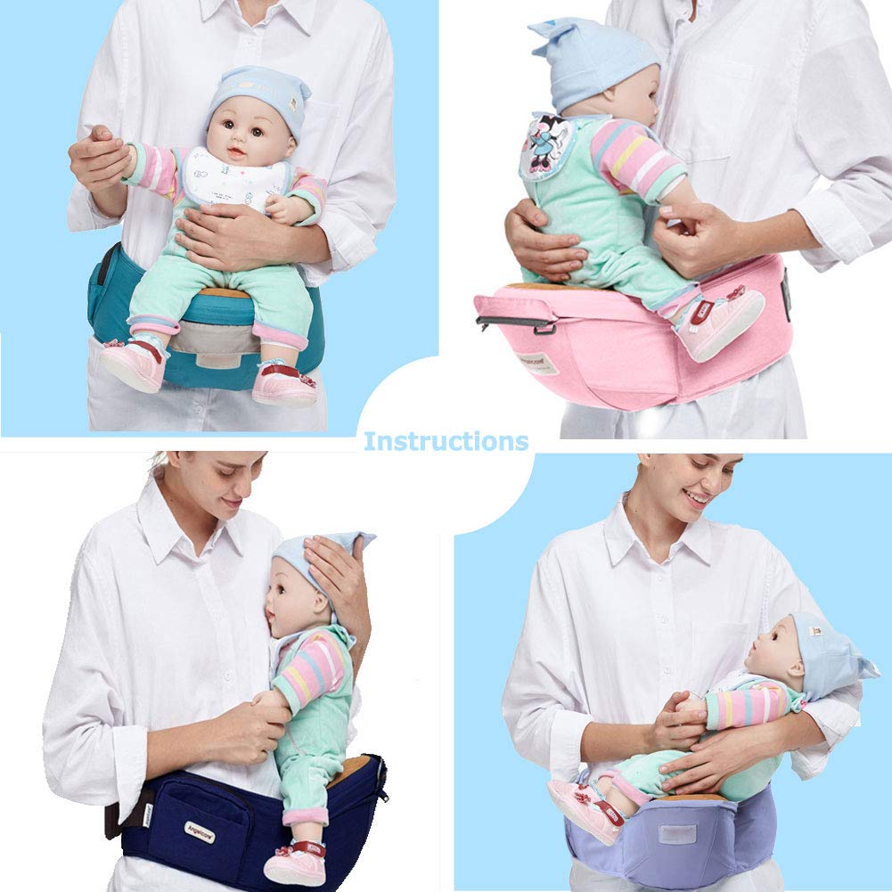 ANGELBB green hip seat pocket detail showing convenient storage for quick-access essentials.