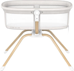 ANGELBLISS 3 in 1 bassinet bedside sleeper with patented rocking for stable motion.