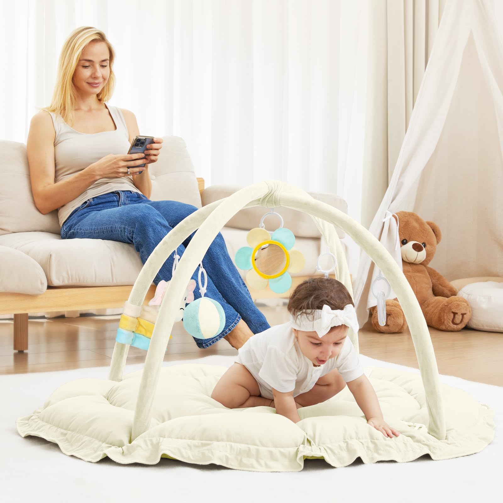 AngelBLISS machine-washable cover keeps playtime fresh between uses