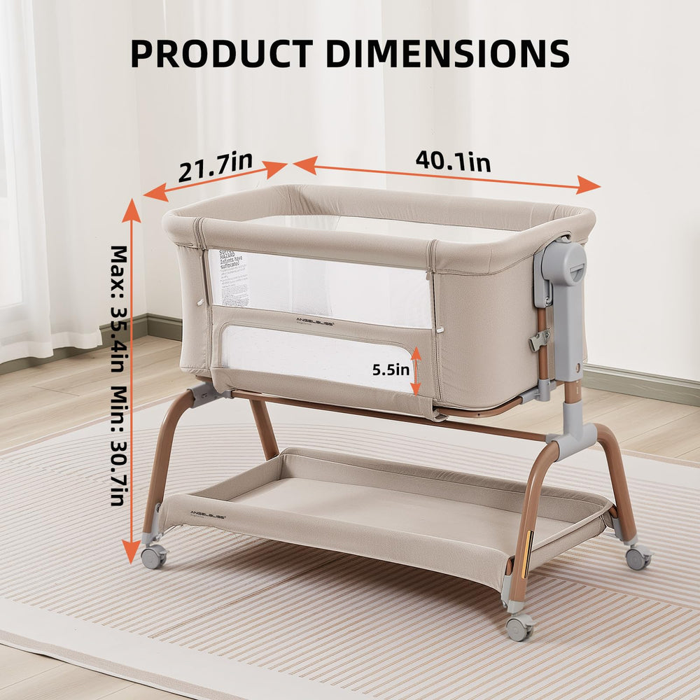 ANGELBLISS six-height adjustable base aligns with bed heights for effortless reach.