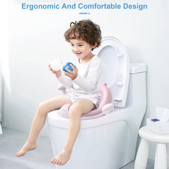 ANGELBLISS pink cushioned handles close-up emphasizes comfy grip during learning.