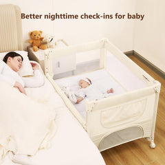 Angelbliss diaper changer offers convenient, wipe-clean diaper changes.