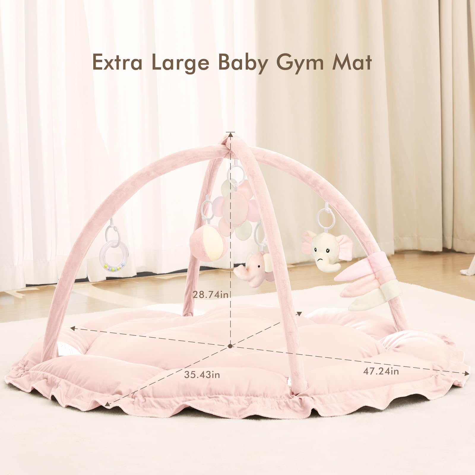 angelbliss pink neutral color scheme blends with home decor for ongoing use