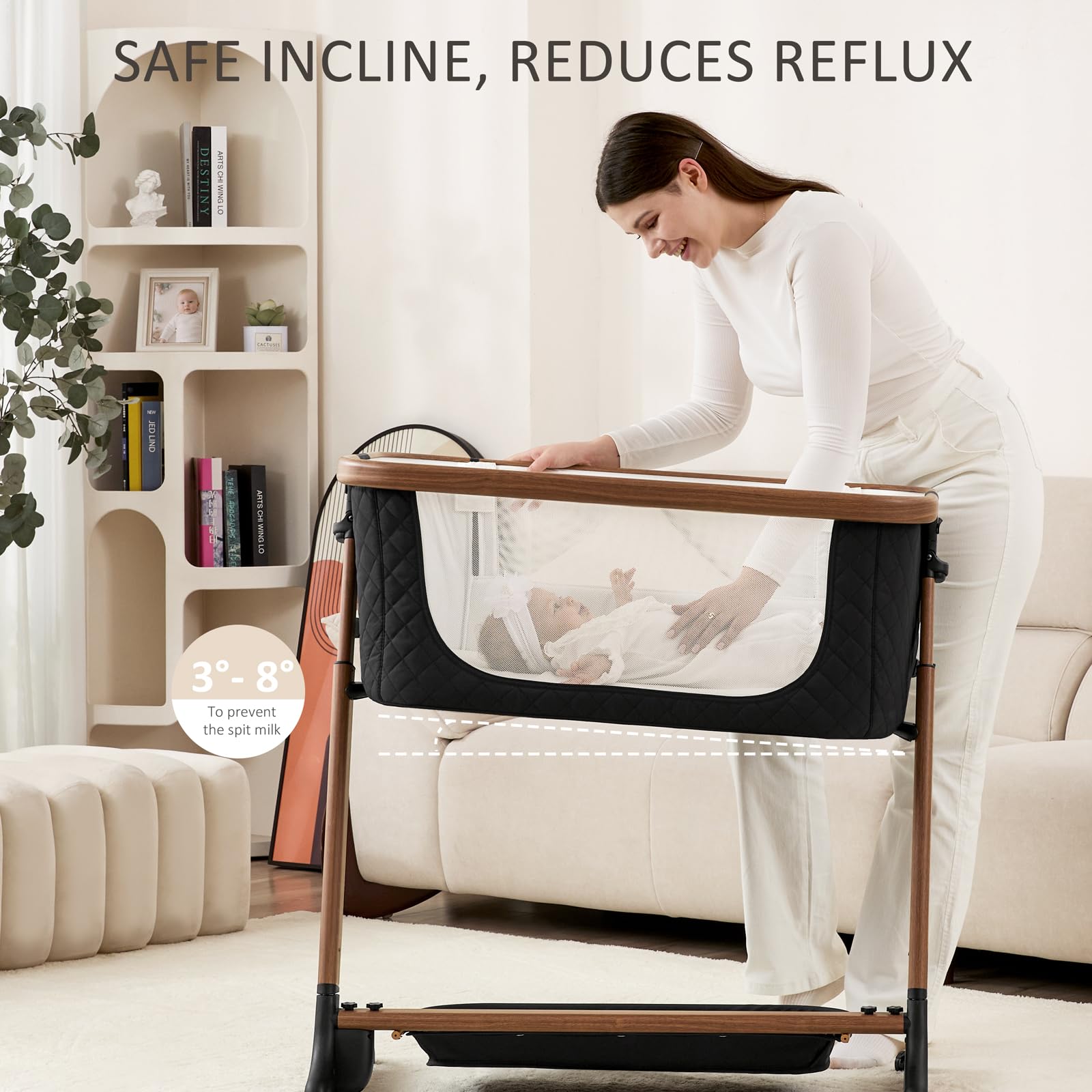 Angelbliss removable-machine-washable-cover simplifies quick cleanups after messy nights.