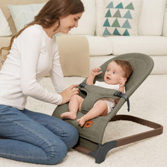 ANGELBLISS baby bouncer fabric cover presents a clean, soothing surface for playtime.