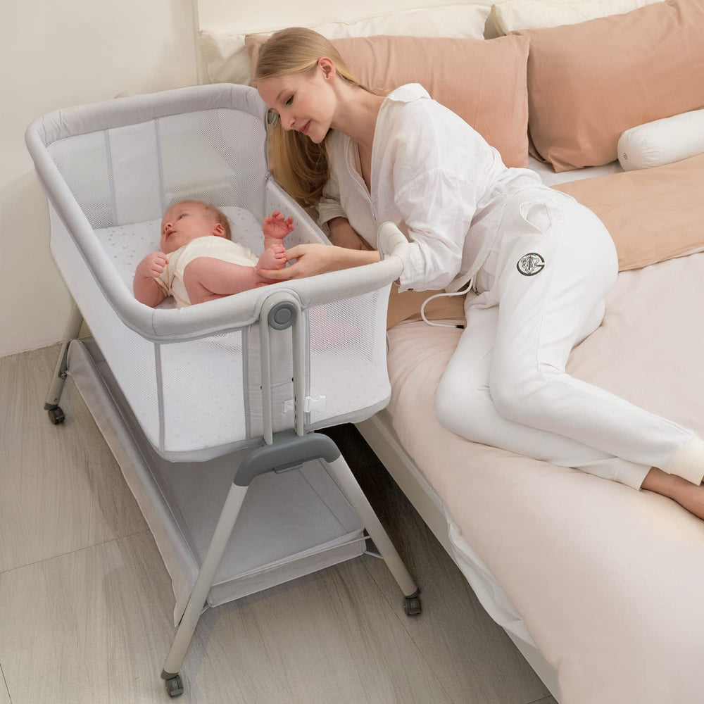 ANGELBLISS baby bassinet side sleeper – easy bedside access for parents