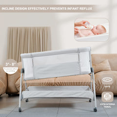 ANGELBLISS bassinet tilt mode – gentle incline supports comfortable feeding