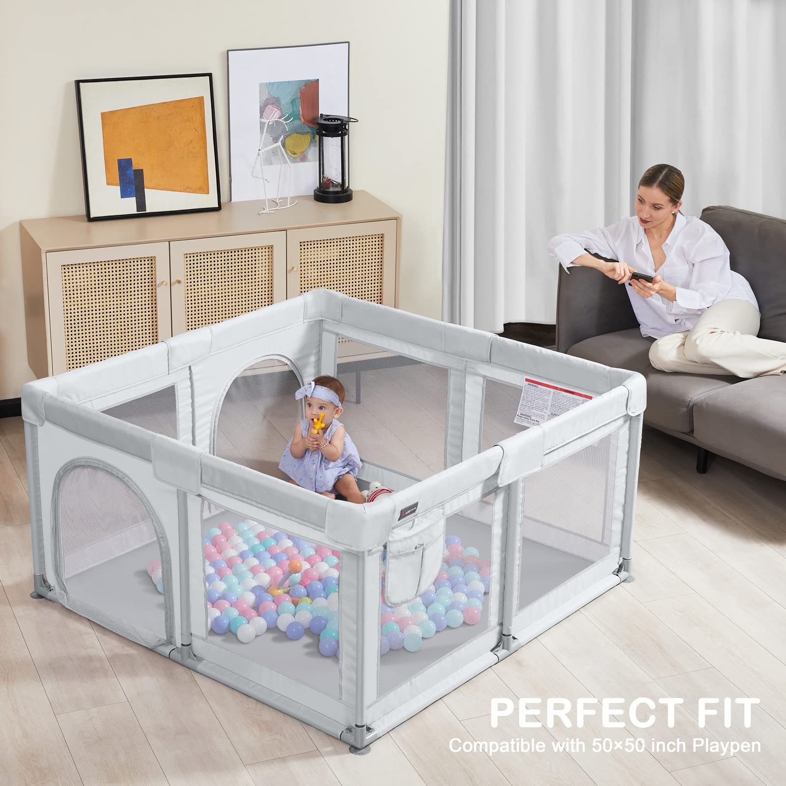 ANGELBLISS waterproof durable polyester protects against spills and wear.