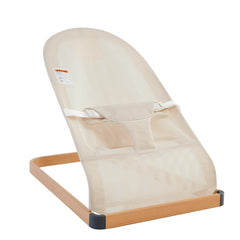 ANGELOGJGT baby bouncer beige frame shows sturdy, lasting support