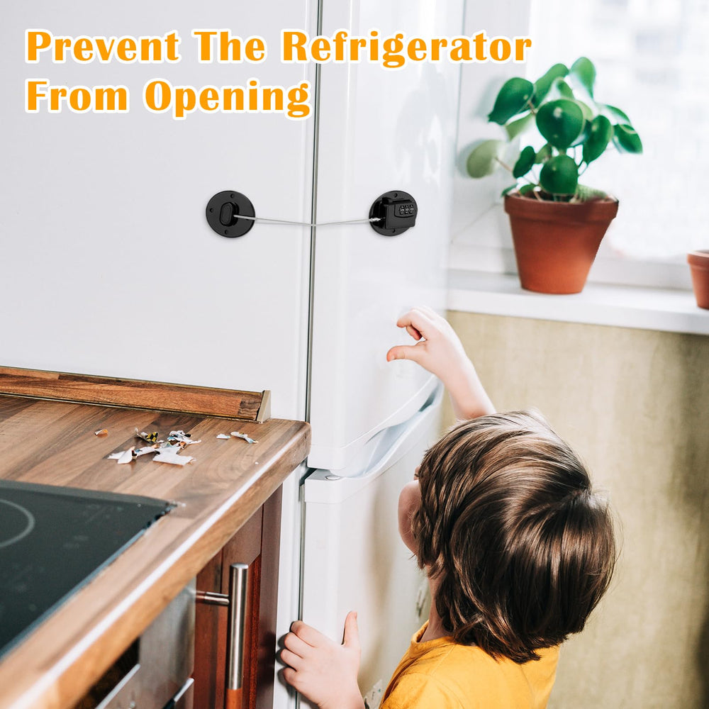 Anglecai drill-free fridge lock cures for 24 hours for best adhesion