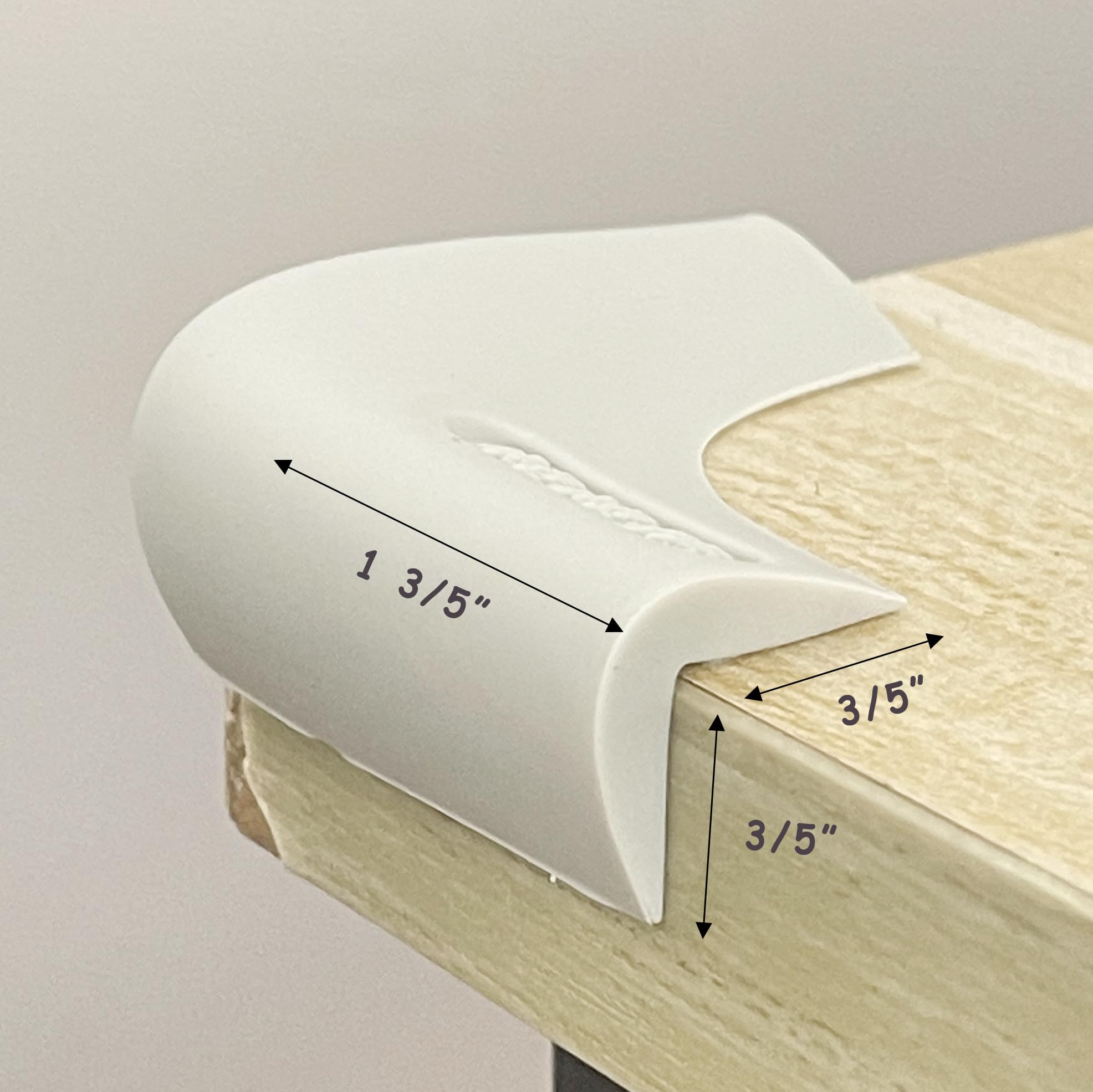 Angloria baby-proofing edge guards attached to table corner for safer play area