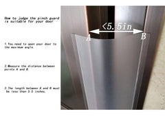 Angloria Door Pinch Guard hinge cover reduces pinch risks on hinges.