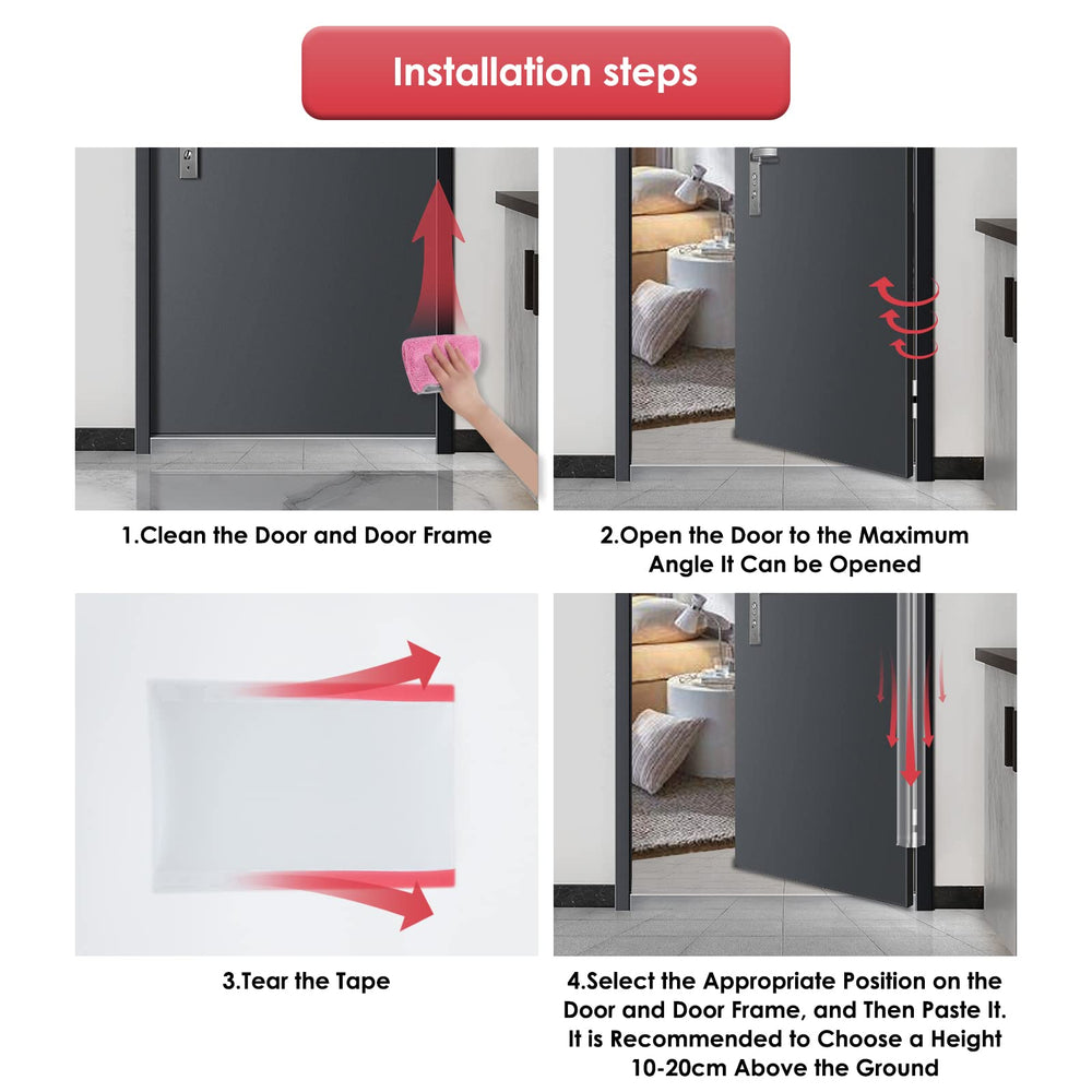 Angloria Door Pinch Guard removable without wall damage.