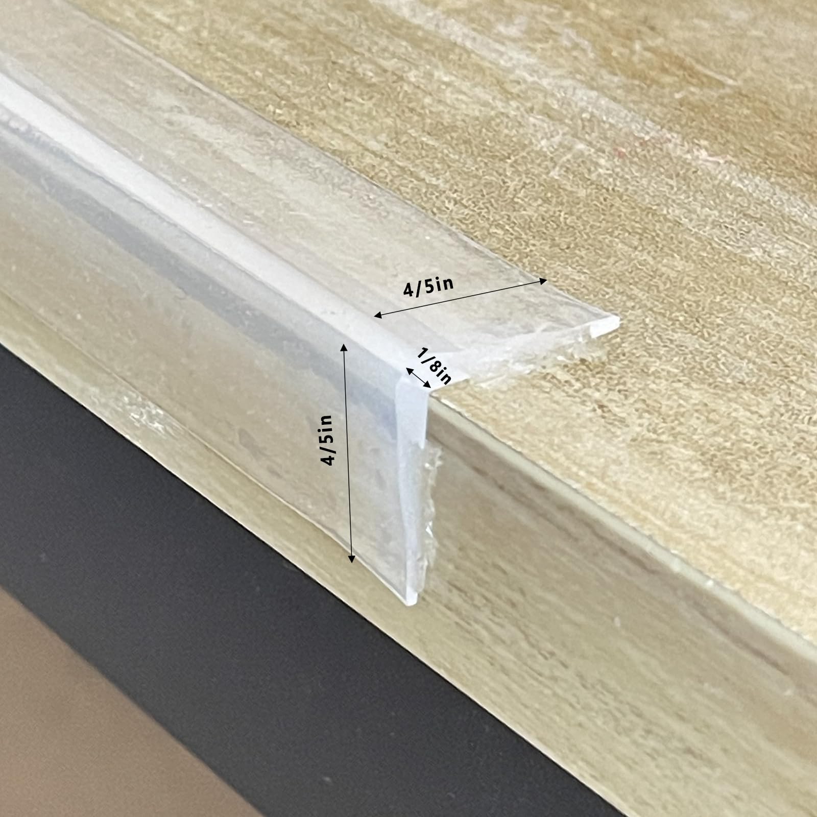 Angloria Edge Protector with pre-taped adhesive demonstrates quick, secure installation.