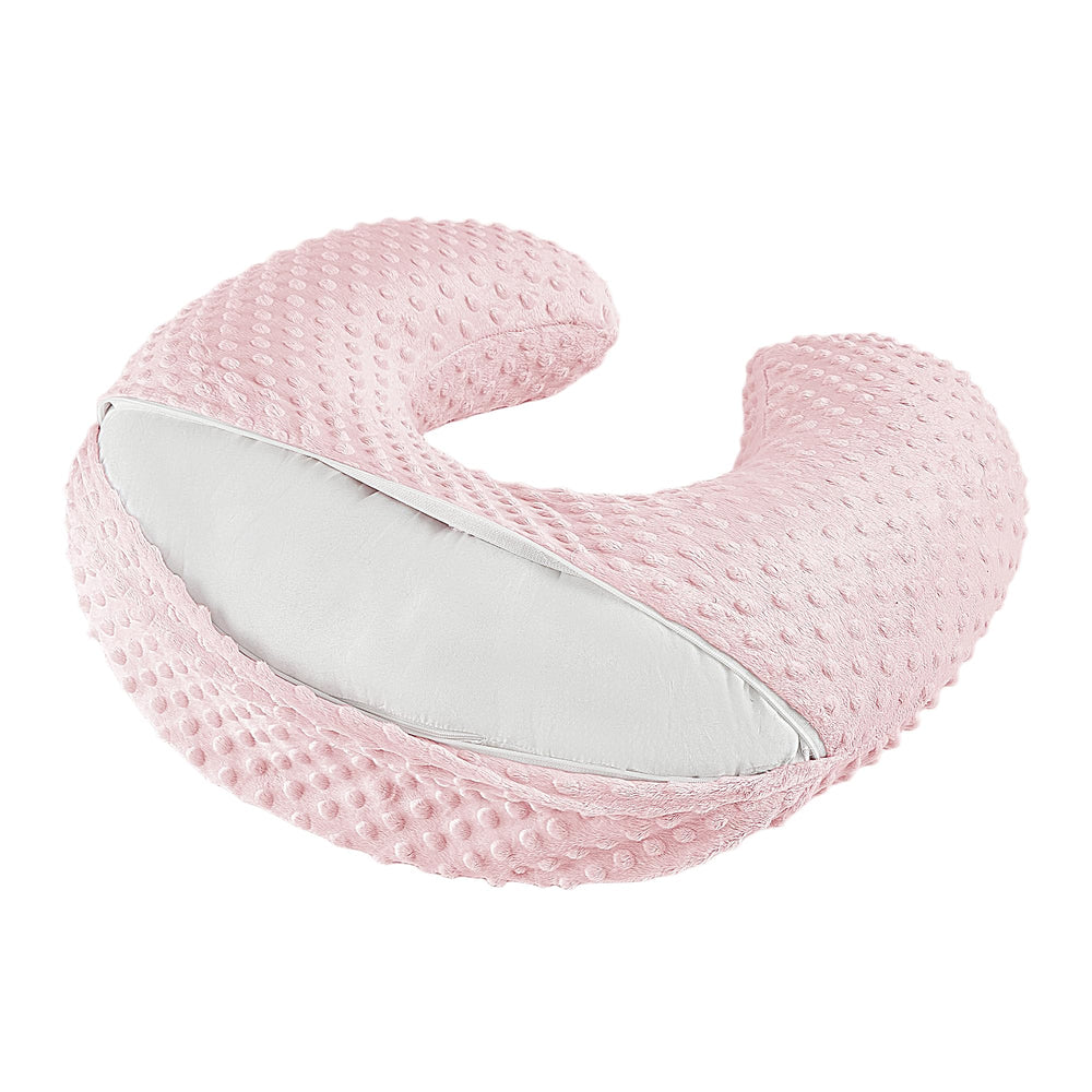 ANHEBEIBEI nursing pillow plush cover close-up softness for gentle touch.