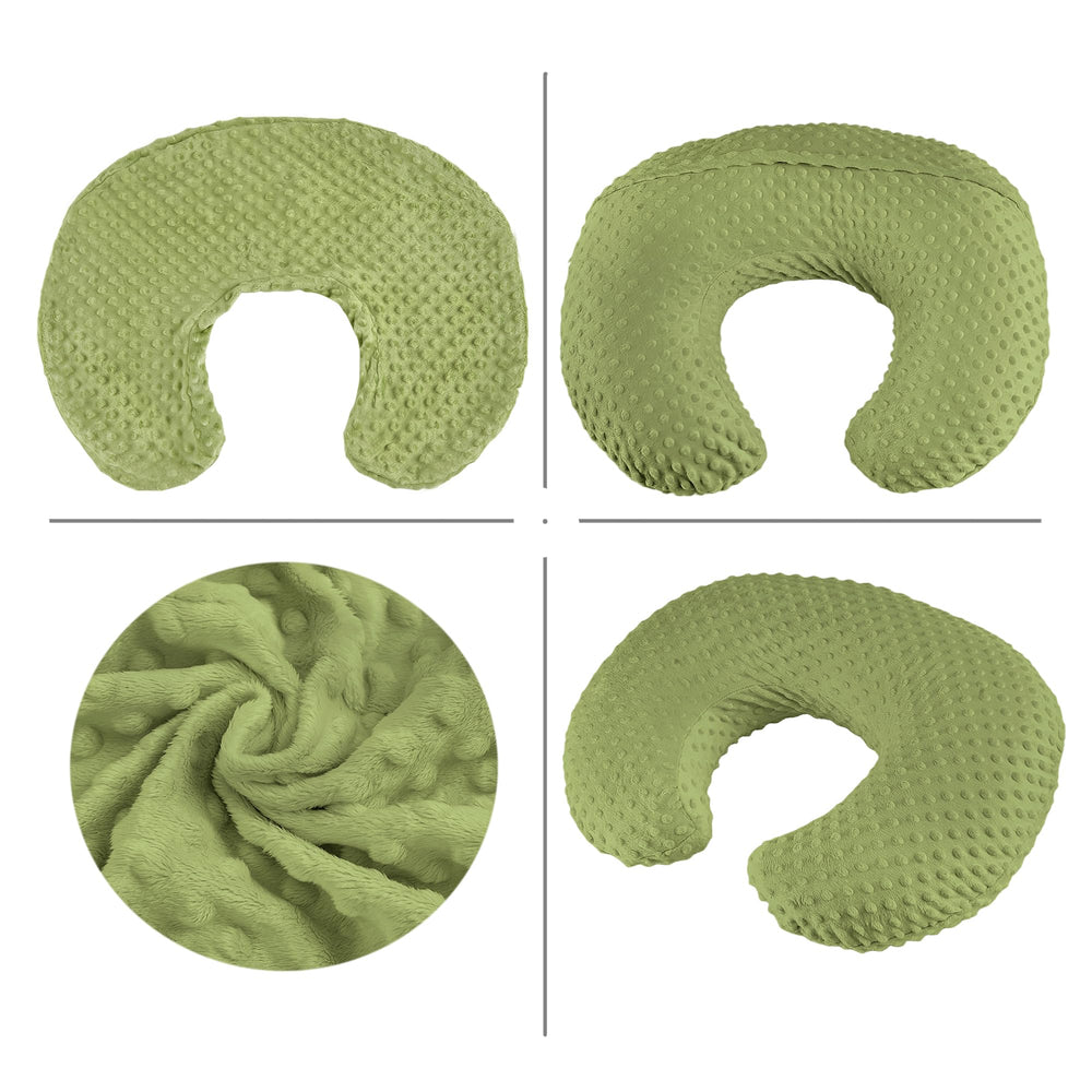 ANHEBEIBEI nursing pillow removable plush cover shown for easy cleaning.
