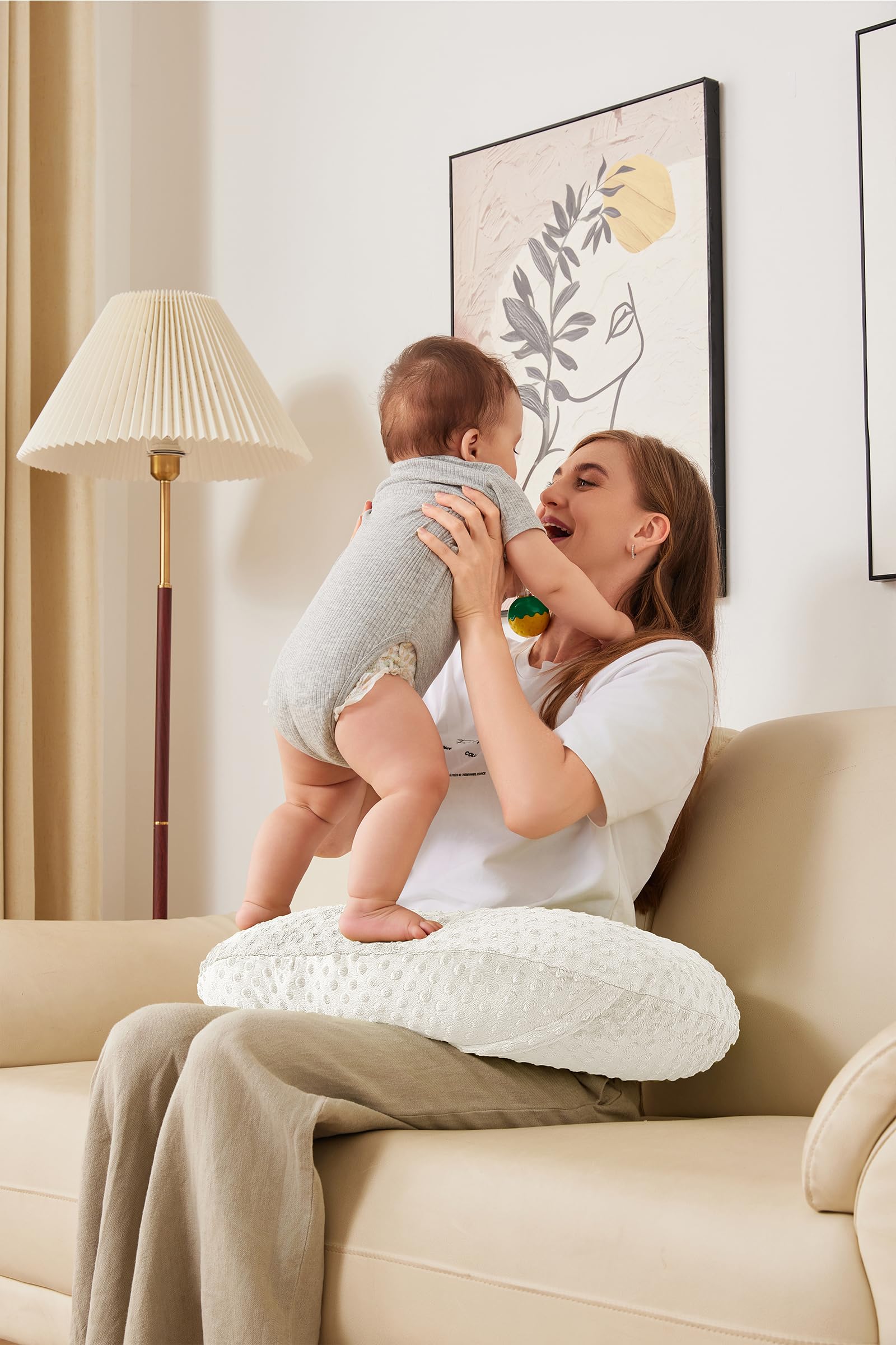 ANHEBEIBEI nursing pillow travel compact design for portability.