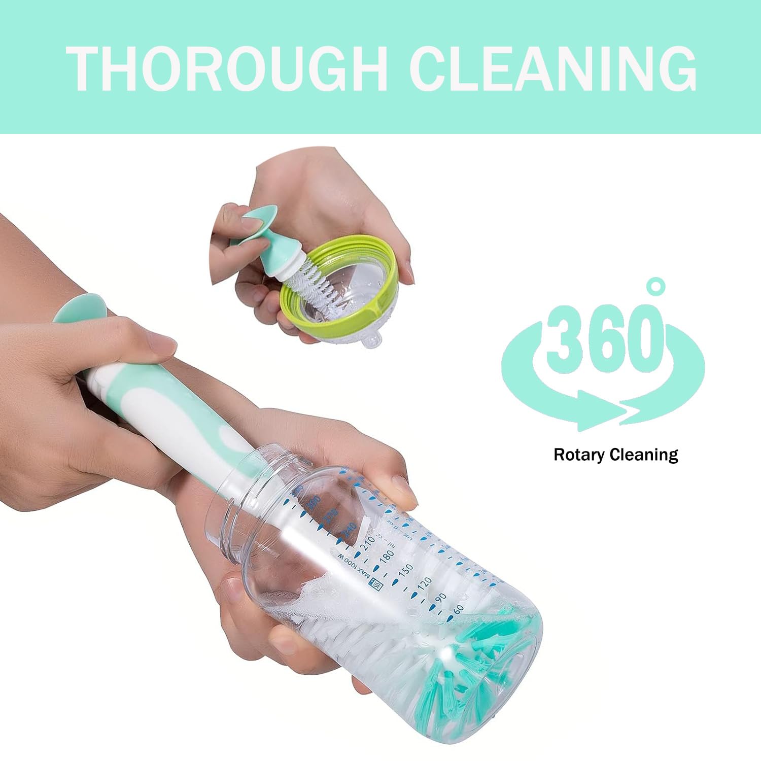 Anivona 5-in-1 removable bristles for easy cleaning