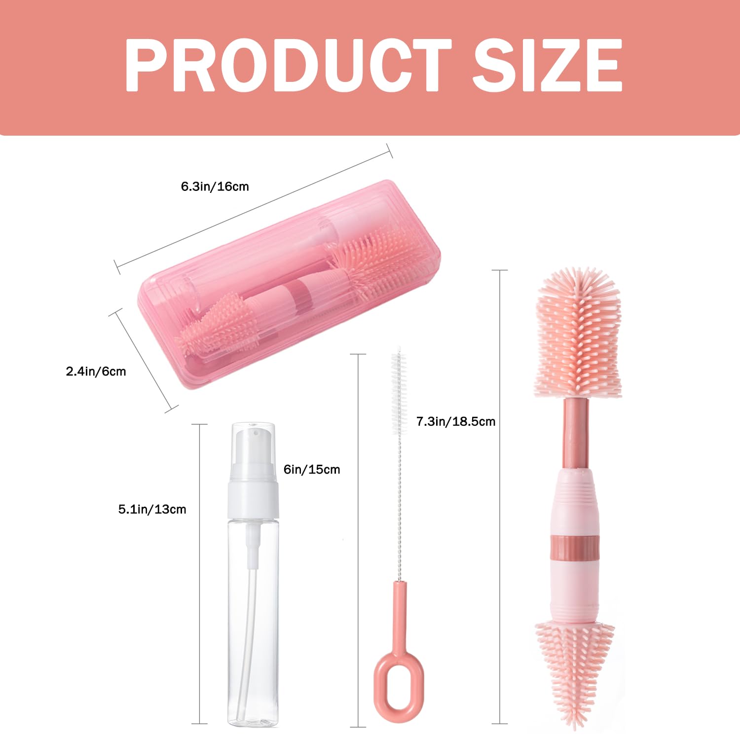 Anivona small brush designed for tiny bottle openings