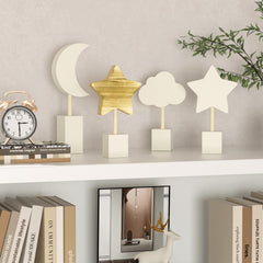 ANJUU boho moon cloud nursery decor piece in a playful theme