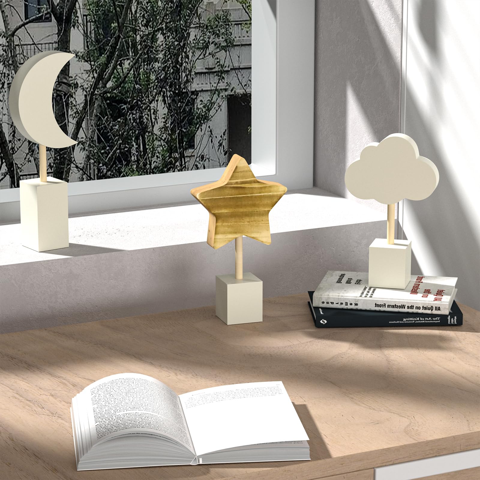 ANJUU cloud panel creates soft sky vibe in kid's room