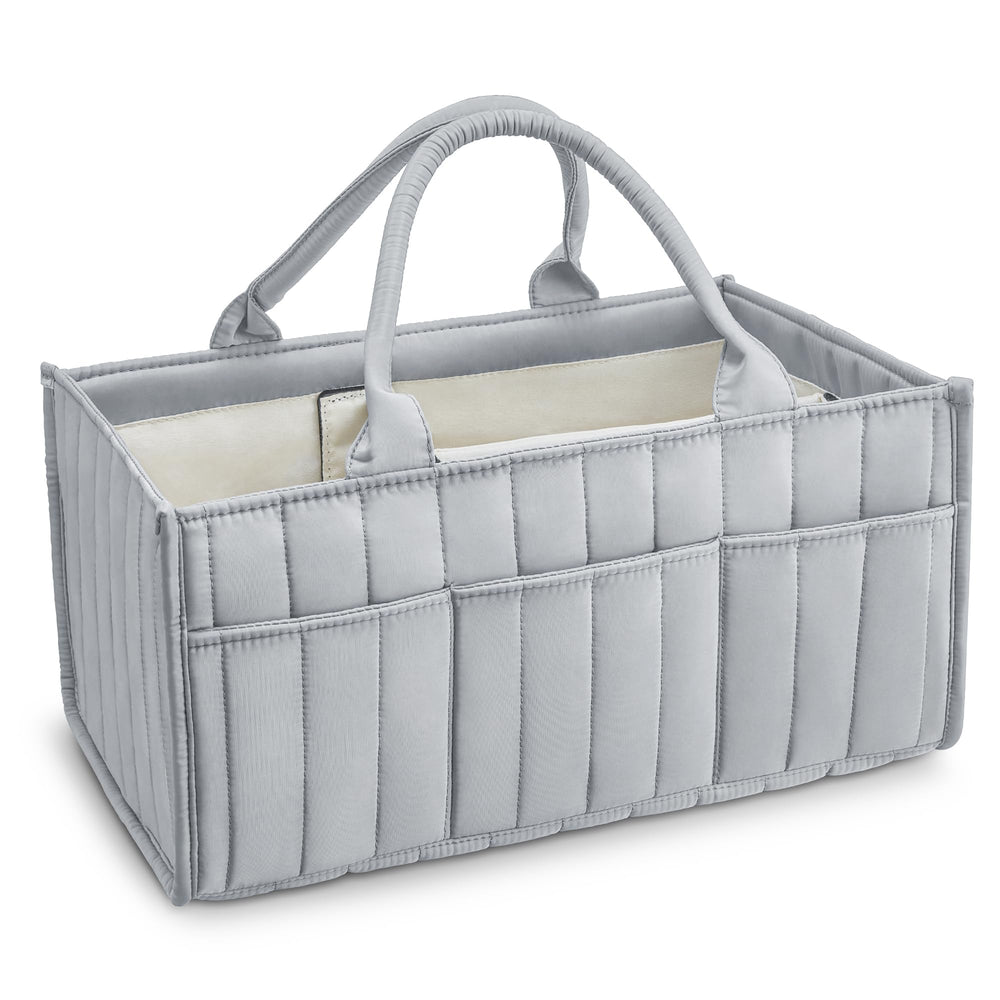 Ankyle Starry Sky Grey Diaper Caddy hero view shows spacious on-the-go storage.