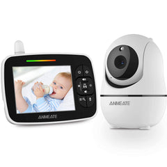 ANMEATE baby monitor PTZ camera view enables remote pan-tilt for easy supervision.