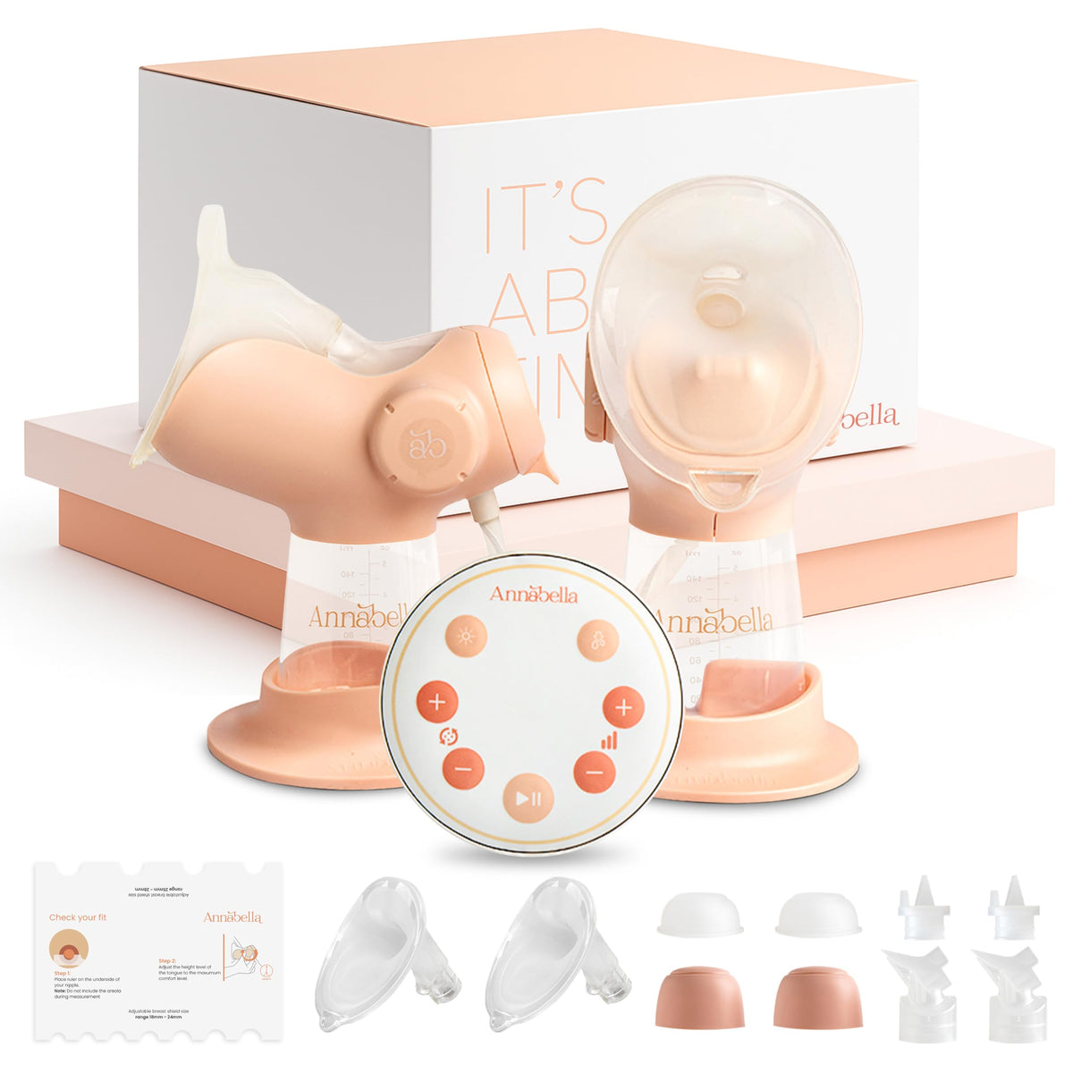 ANNABELLA double breast pump demonstrates tongue-simulation technology for comfortable pumping sessions.