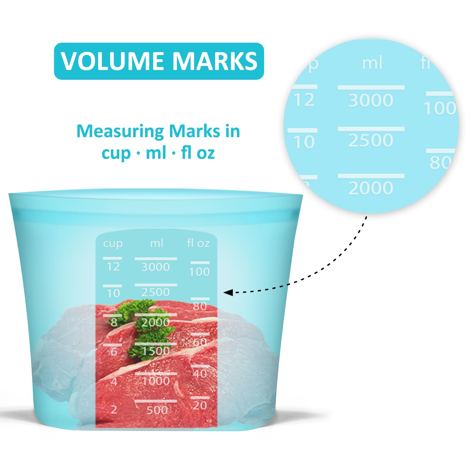 Annaklin blue bags help you monitor contents at a glance.