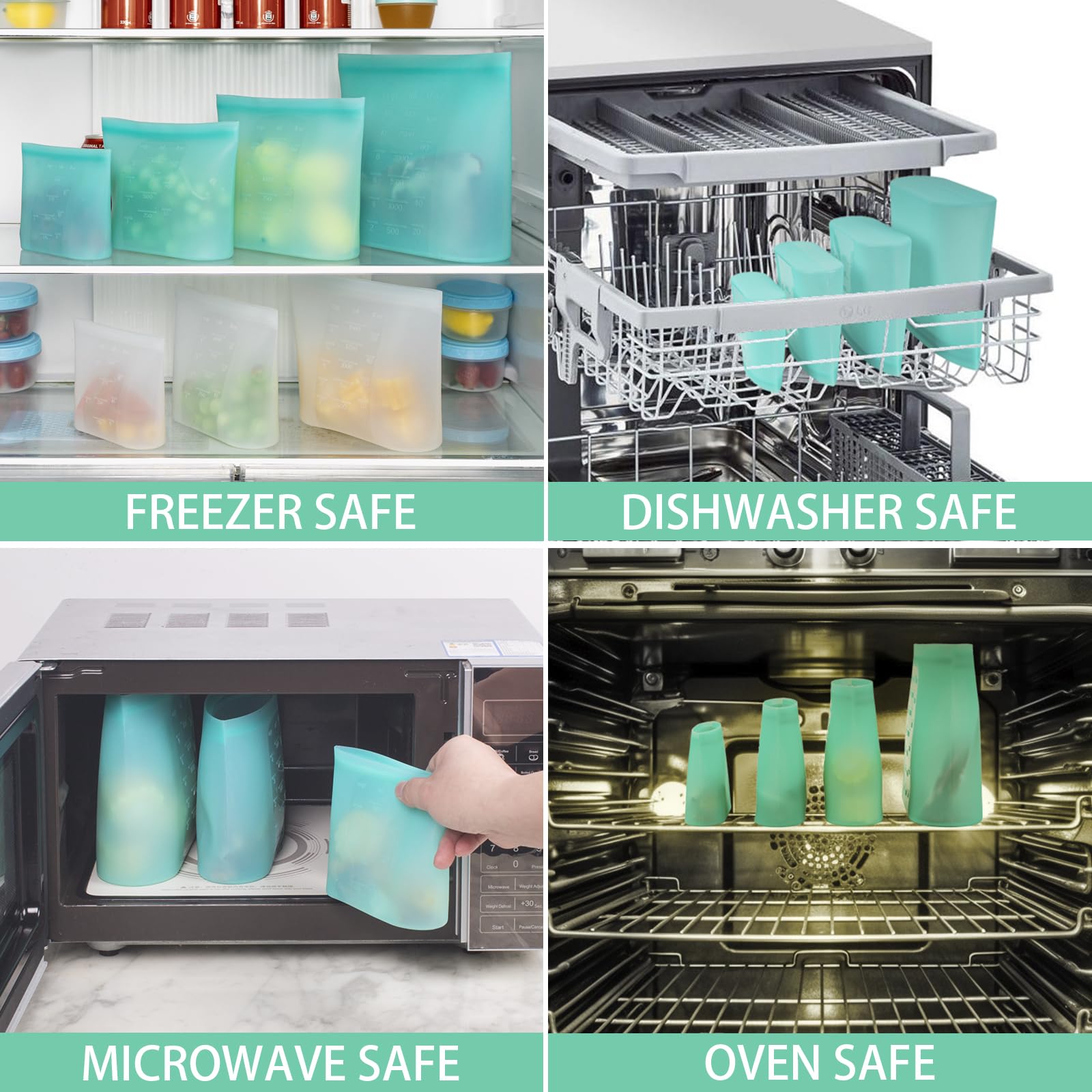 Annaklin translucent aqua design makes contents easy to identify at a glance.