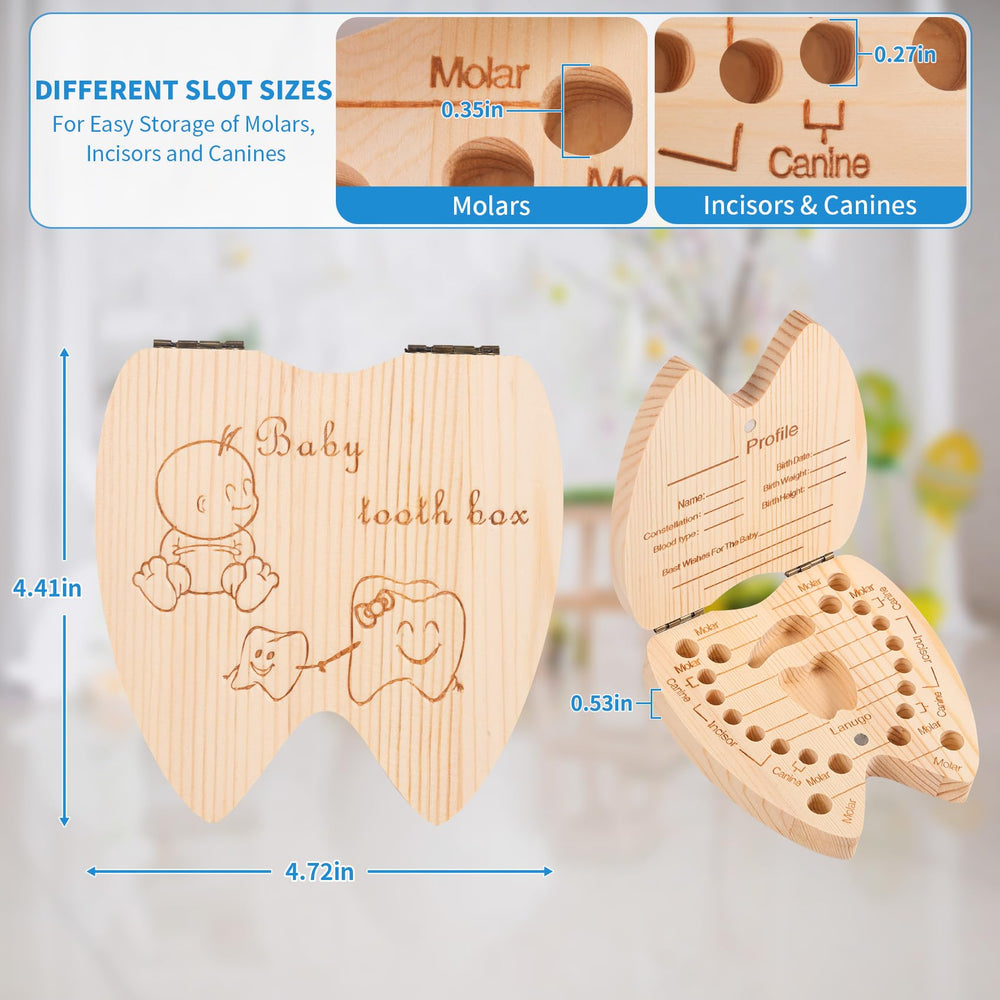 Annhua Tooth Fairy Box compact design fits daily use and memories