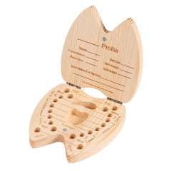 Annhua Tooth Fairy Box outer view shows durable pine and compact storage