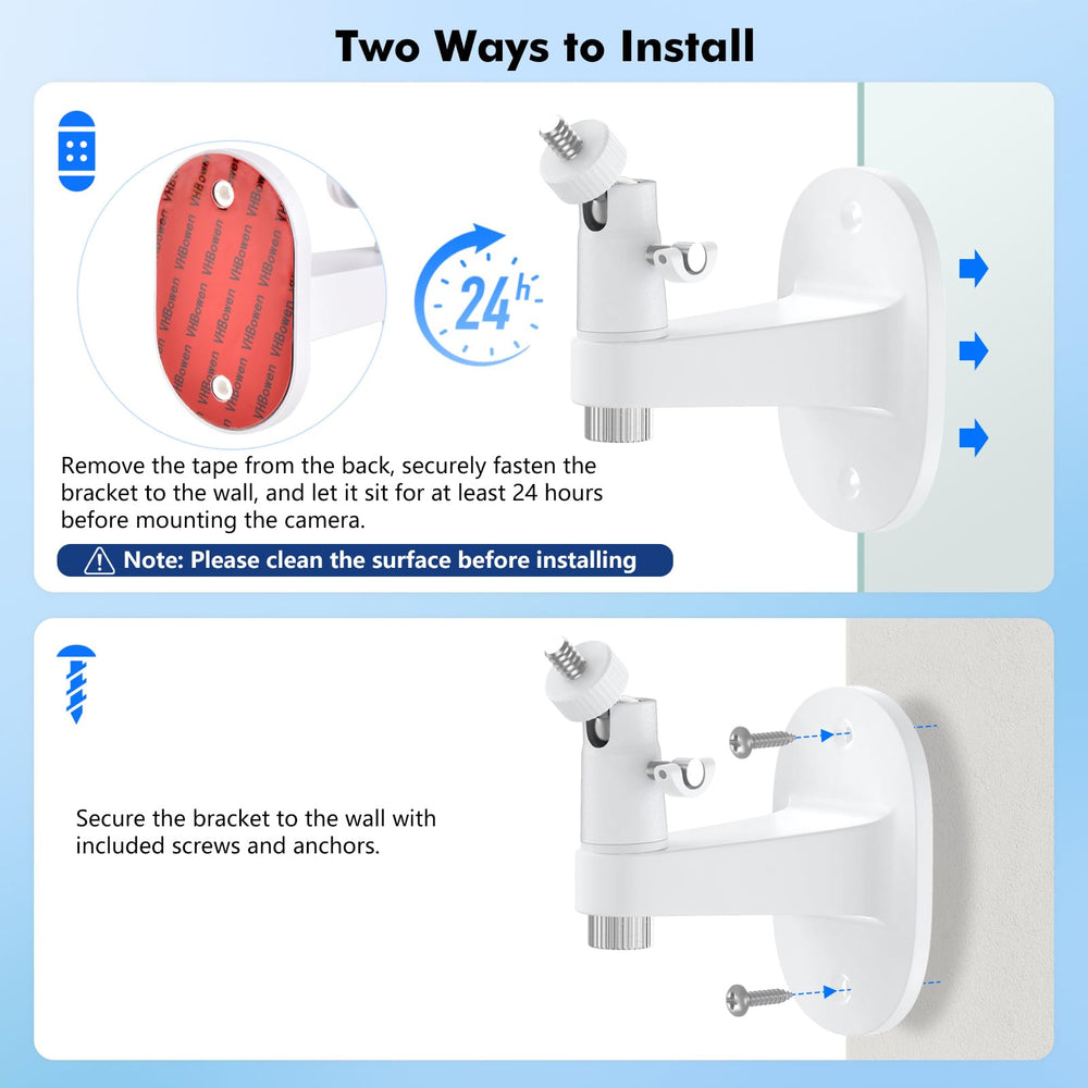Annkoifu baby-monitor-mount-screws-install-kit enables sturdy screw mounting.
