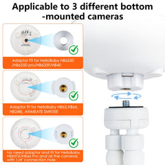 Annkoifu tripod baby monitor mount flexes to achieve ideal viewing angle.