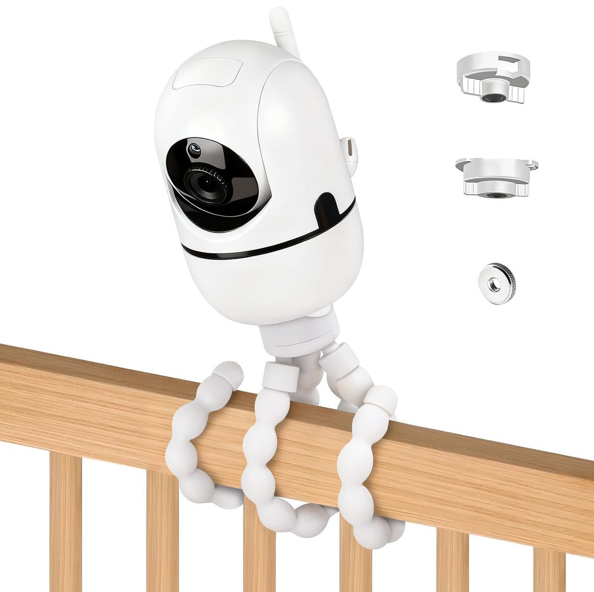 Annkoifu tripod baby monitor mount shows HelloBaby HB65 compatibility for quick secure setup.