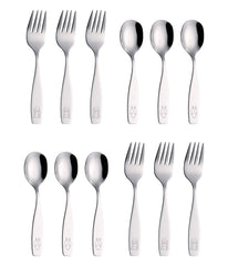 Annova 12-piece children's flatware packaged for gifting