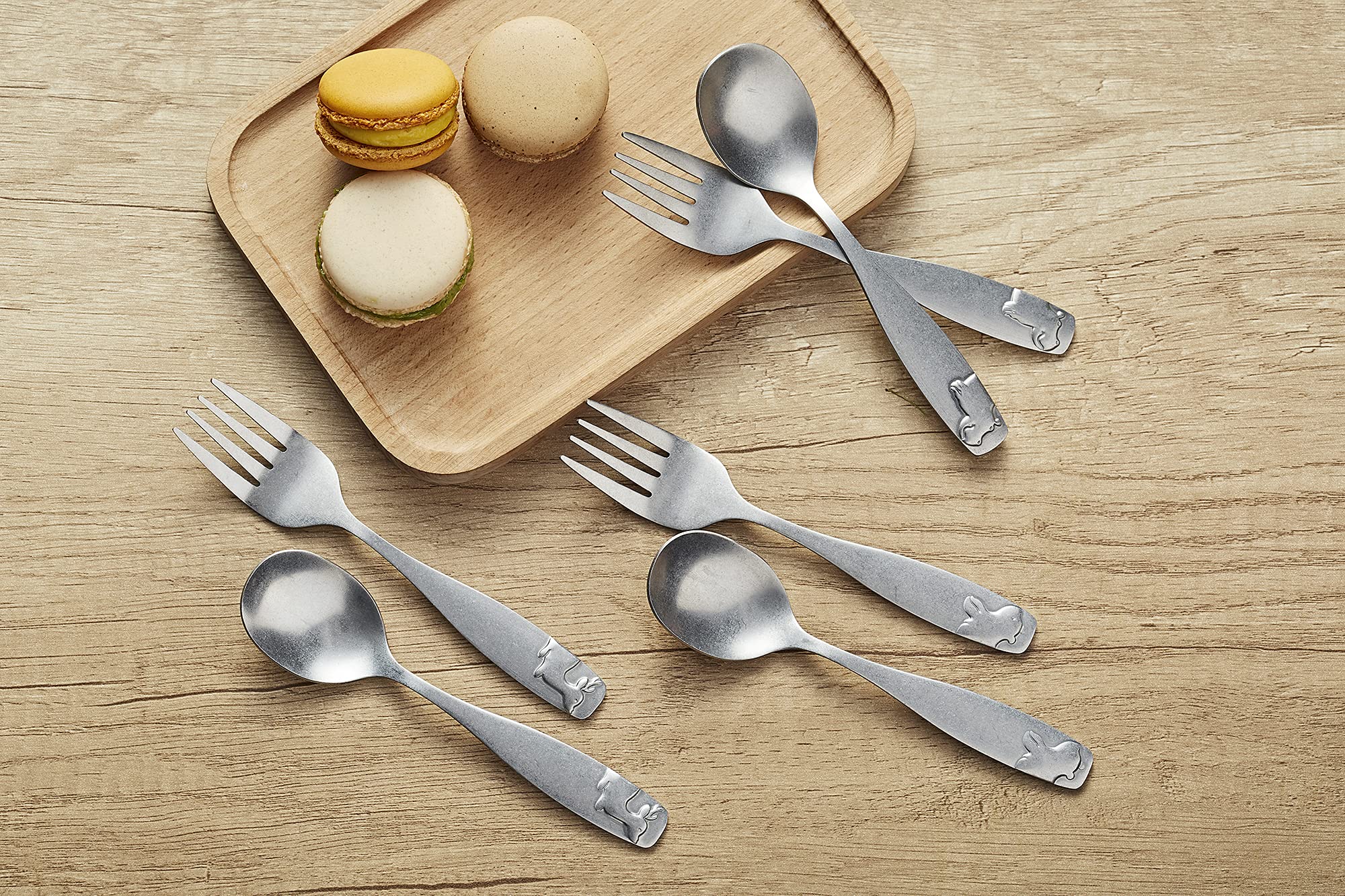 Annova kids flatware ideal for home and preschools, durable daily use.