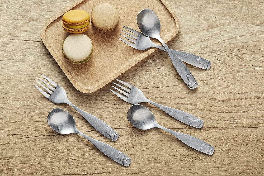Annova kids flatware ideal for home and preschools, durable daily use.